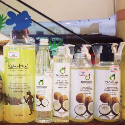 Productos a base de aceite de coco