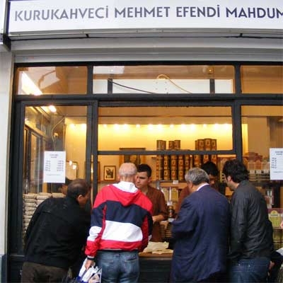 Tienda de caf Kurukahveci Mehmet Efendi en Estambul