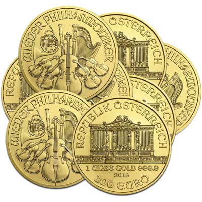 Monedas de oro de la Filarmnica de Viena